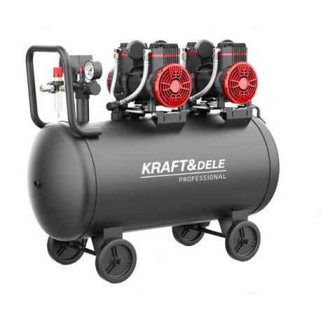 Bezolejový kompresor 100L / 1500W x 2 KD1392