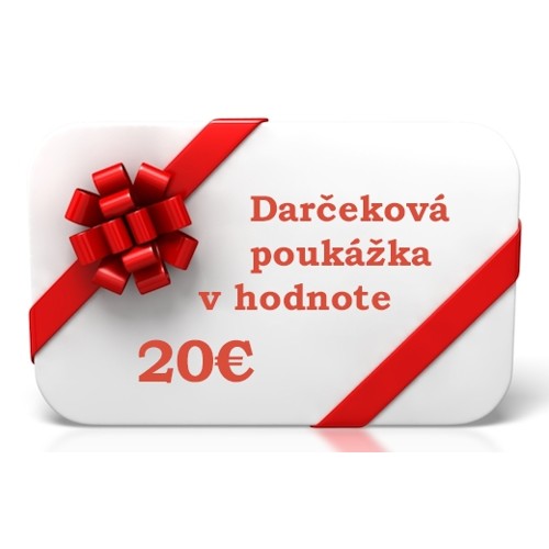 Darčeková poukážka v hodnote 20€