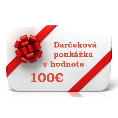 Darčeková poukážka v hodnote 100€