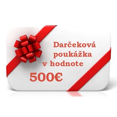Darčeková poukážka v hodnote 500€